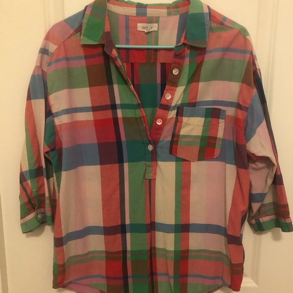 aerie Tops - Aerie Plaid Tunic aerie Tops - Aerie Plaid Tunic